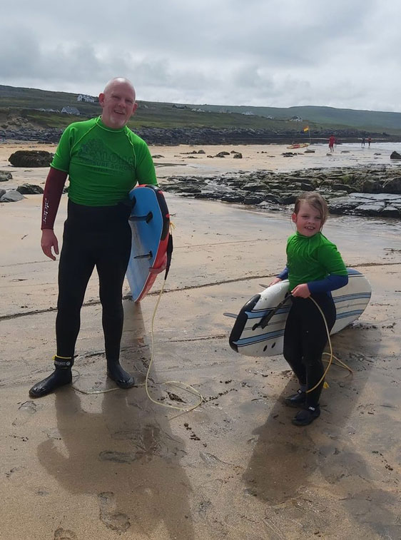 family surf trip - ireland surfing school